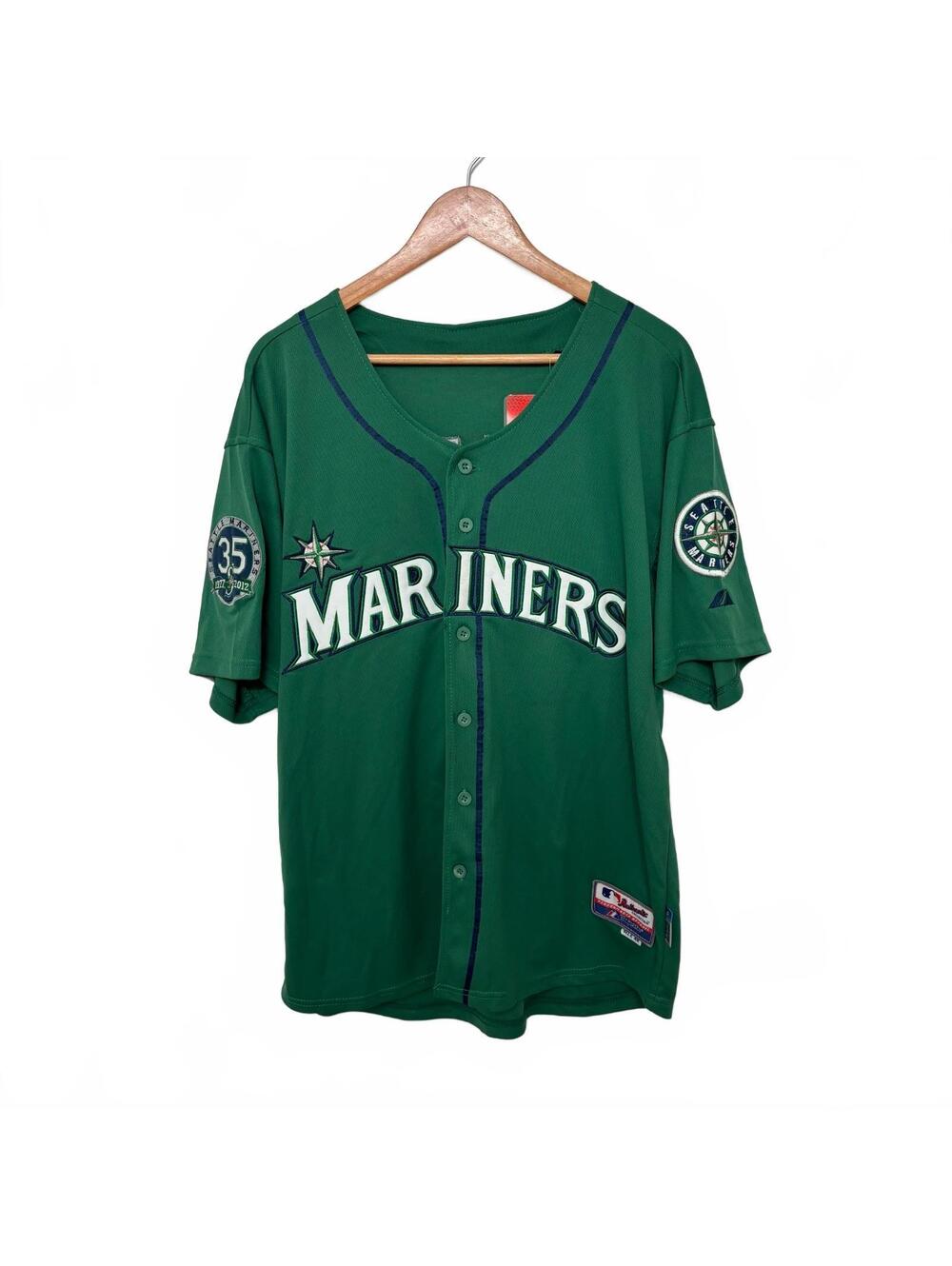 Green Mariners DeadStock Jersey Robinson Cano Jersey 35th